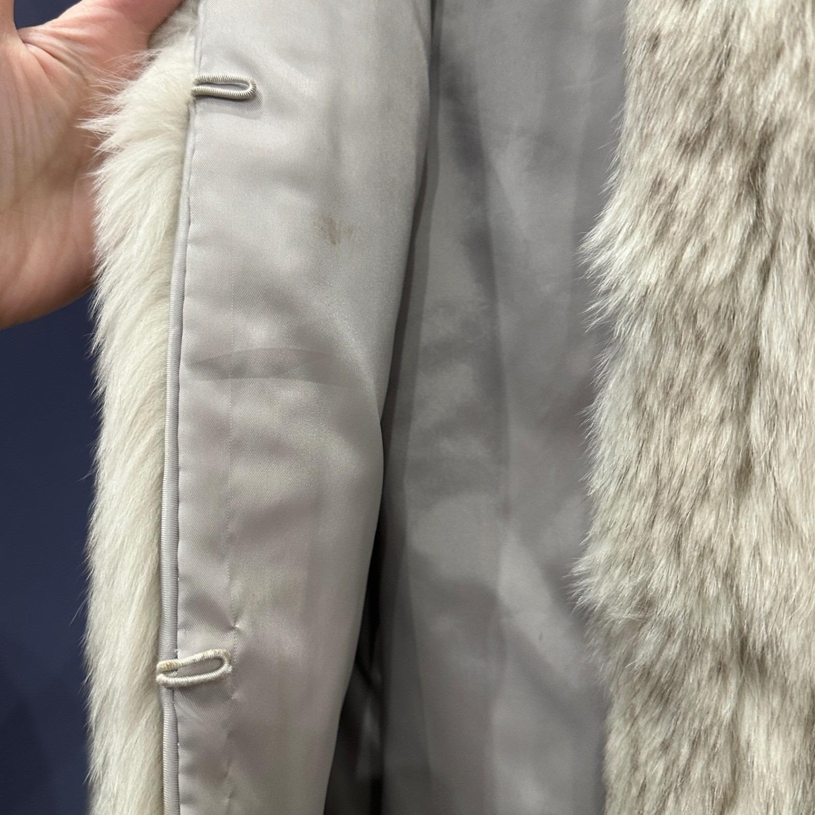 Saga Fox Arctic Fox Fur Jacket Silver Fox Coat Luxe Vintage Glam