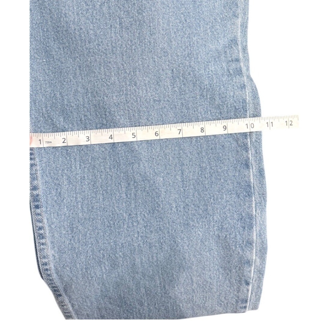 Vintage Levis 550 USA Made Mom Jeans Relaxed Tapered High Rise Light Wash 14M