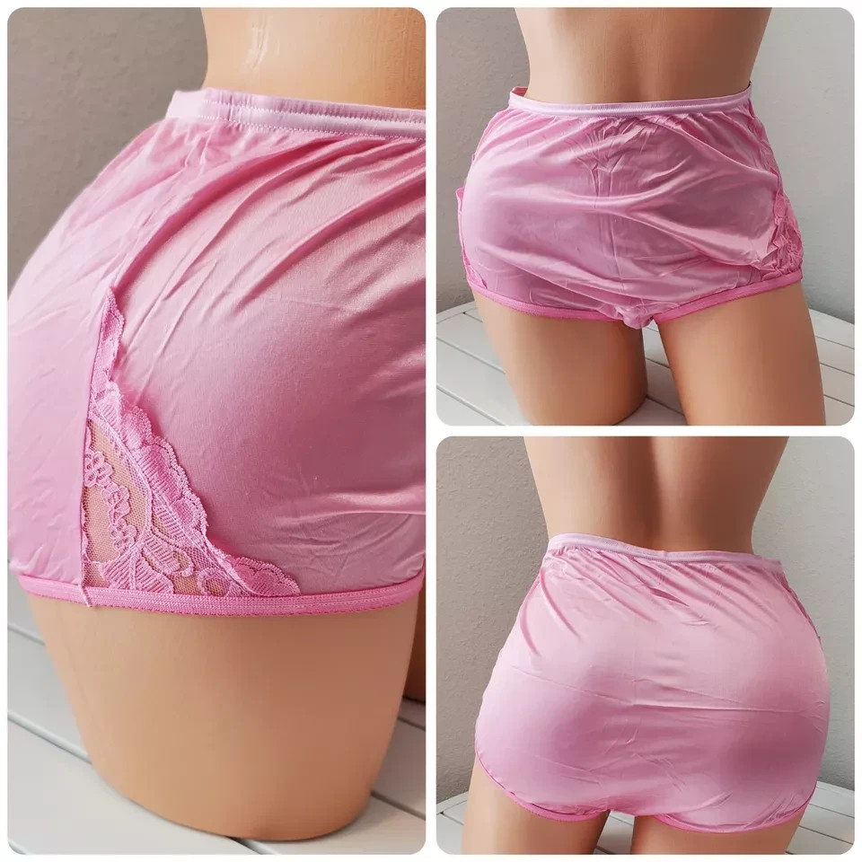 Vanity Fair Lace Nouveau Full Cut Nylon Panty Brief Classic Princess Pink