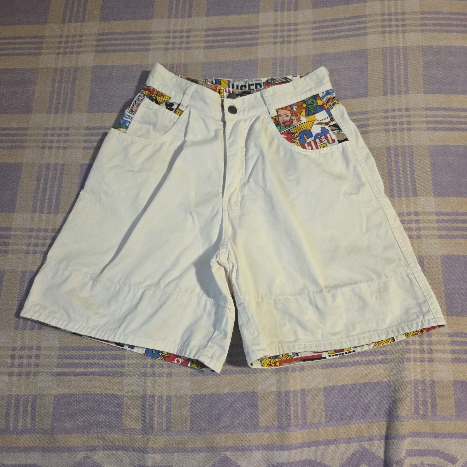 VINTAGE Get Used by Elie Jeans Shorts Size 26 Baggy Hip Hop 90s Y2K Loud Rare
