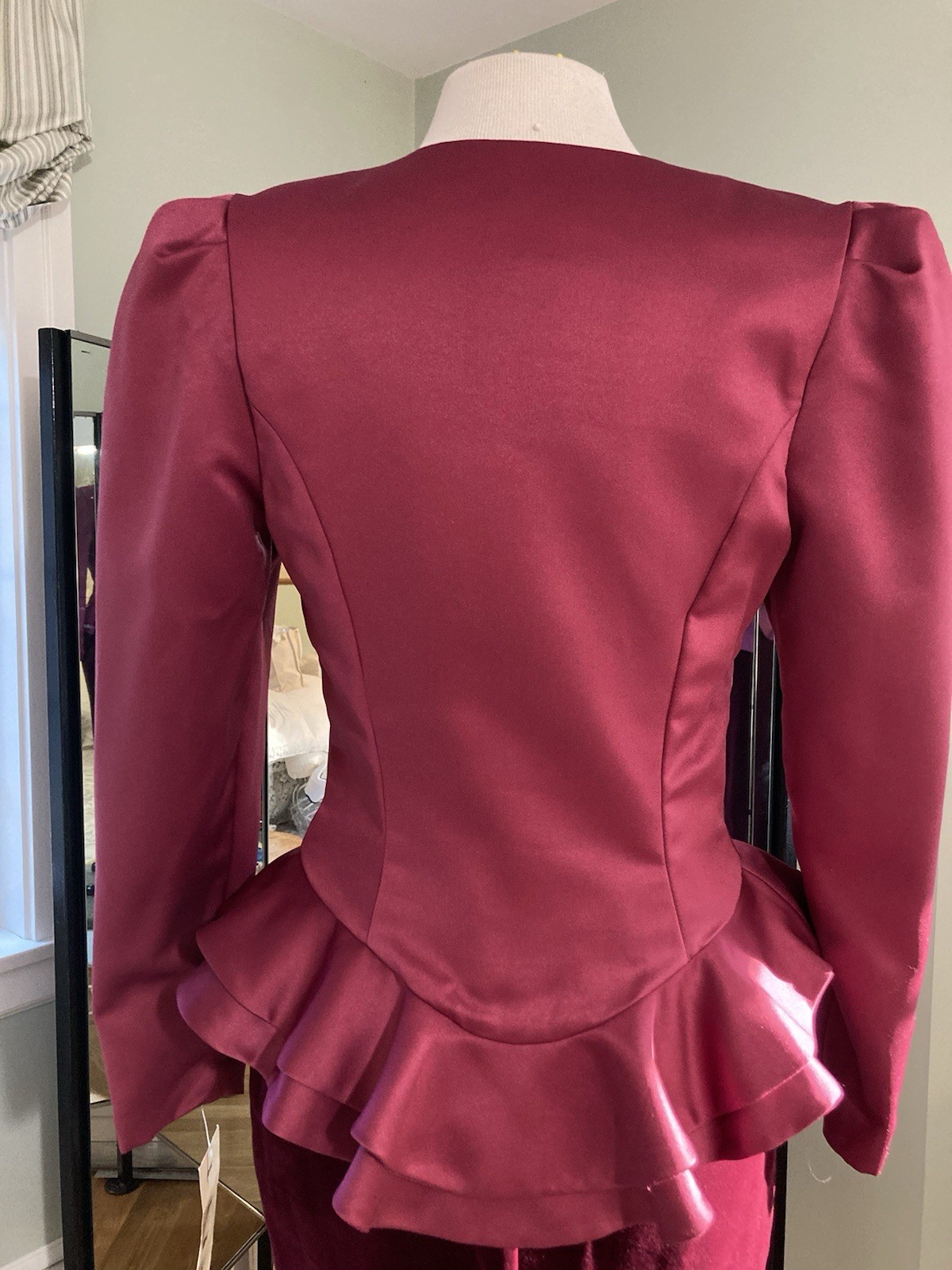 Watters & Watters Vintage Two Piece Top And Skirt