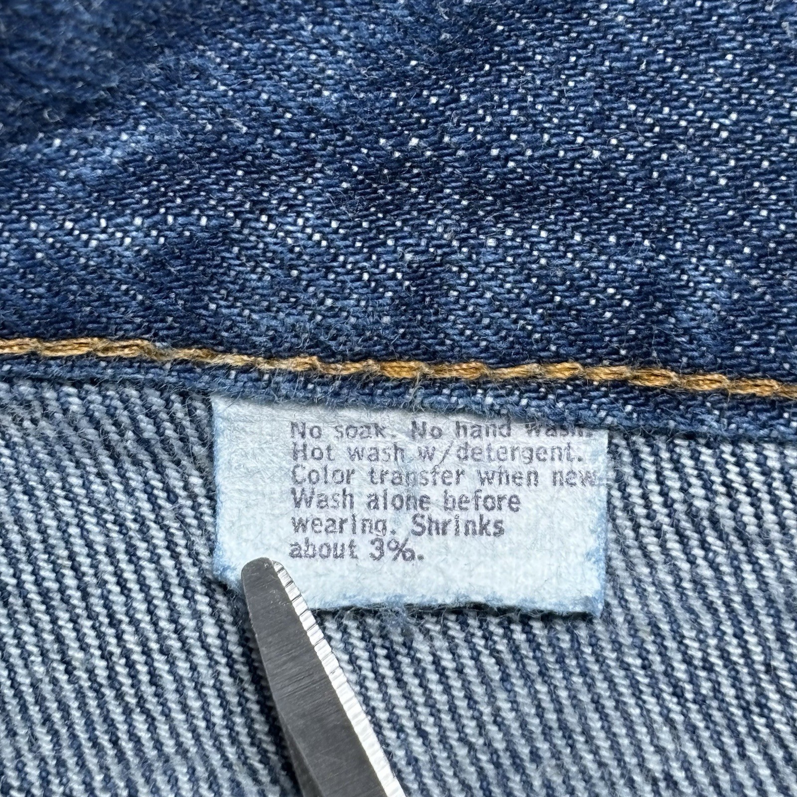 Women’s 70s Levi’s Dark Wash Wide Leg Jeans 1970s Sz 12 Orange Tab Denim