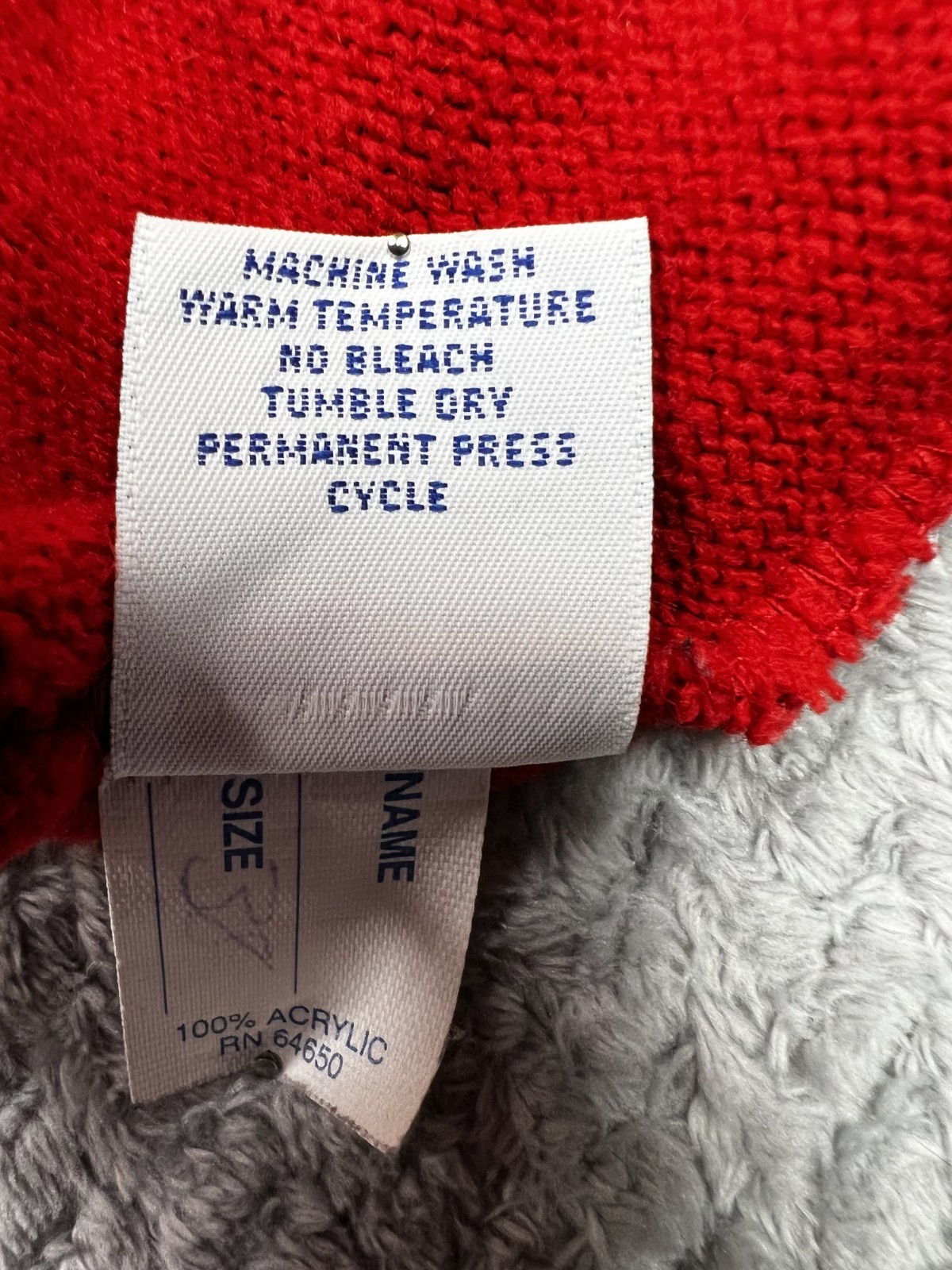 Varsity Red White Cheerleader Acrylic Pullover Sweater Shirt Medium Cardinals