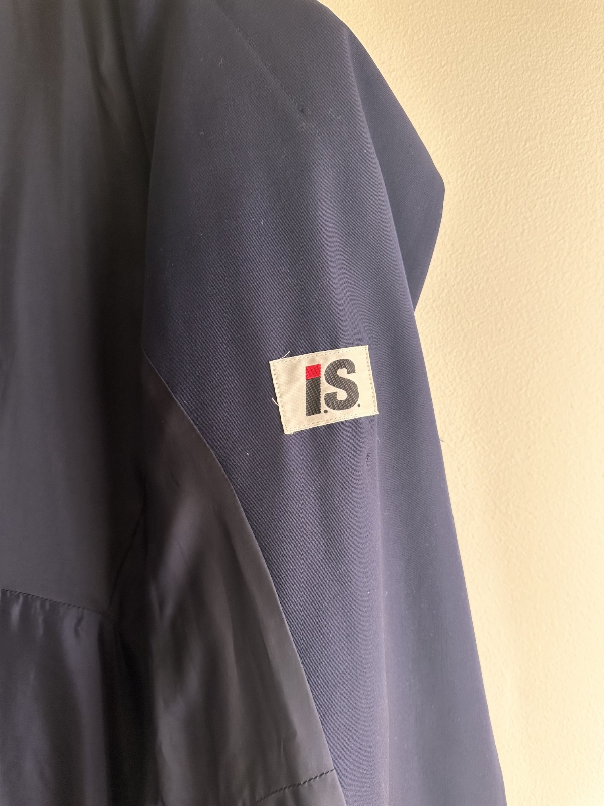 ISSEY MIYAKE I.S. Sport vintage 90s navy wool twill suiting trench suit dress