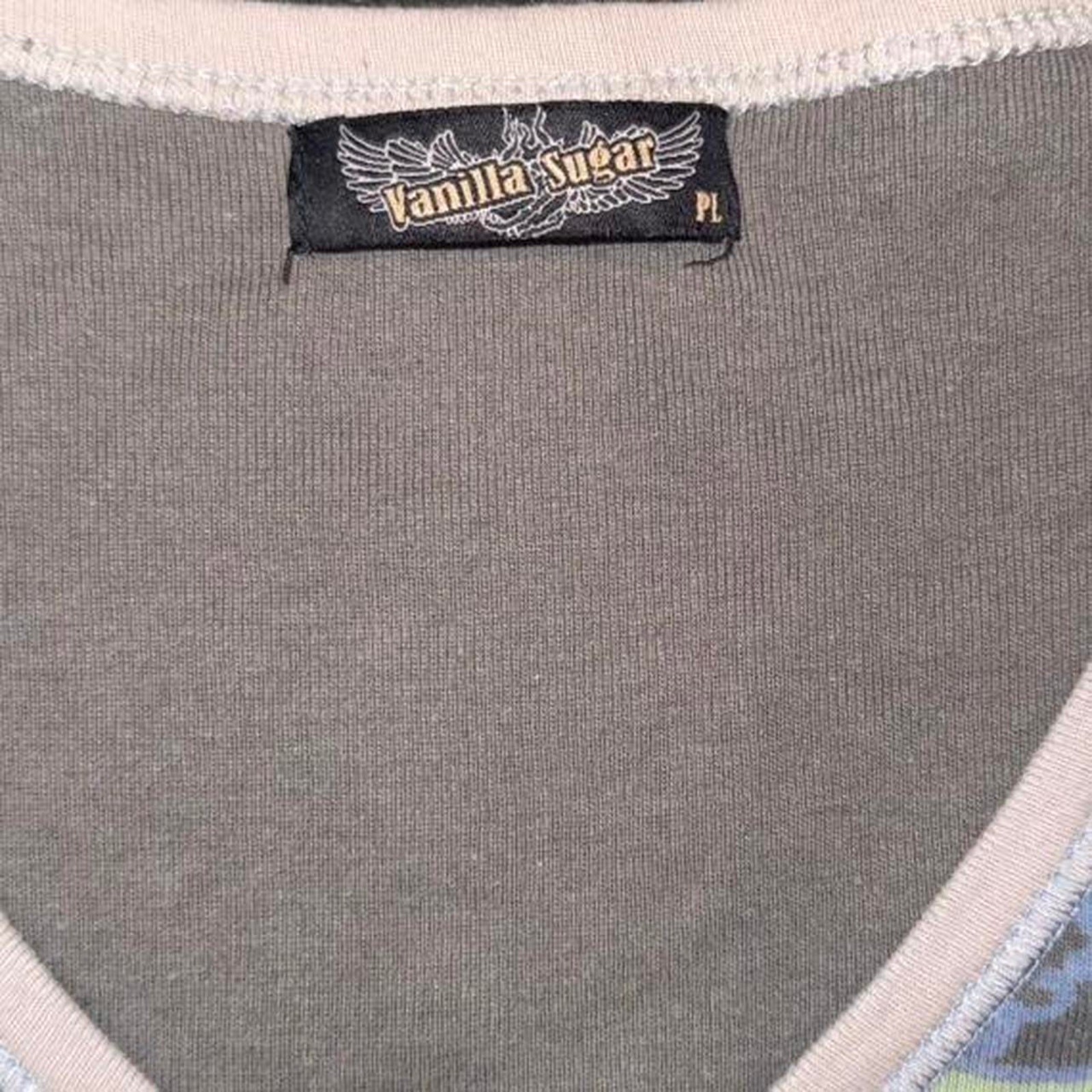 Vintage Y2K Vanilla Sugar Rhinestone Tee PL Fairy Grunge Whimsigoth Indie Sleaze