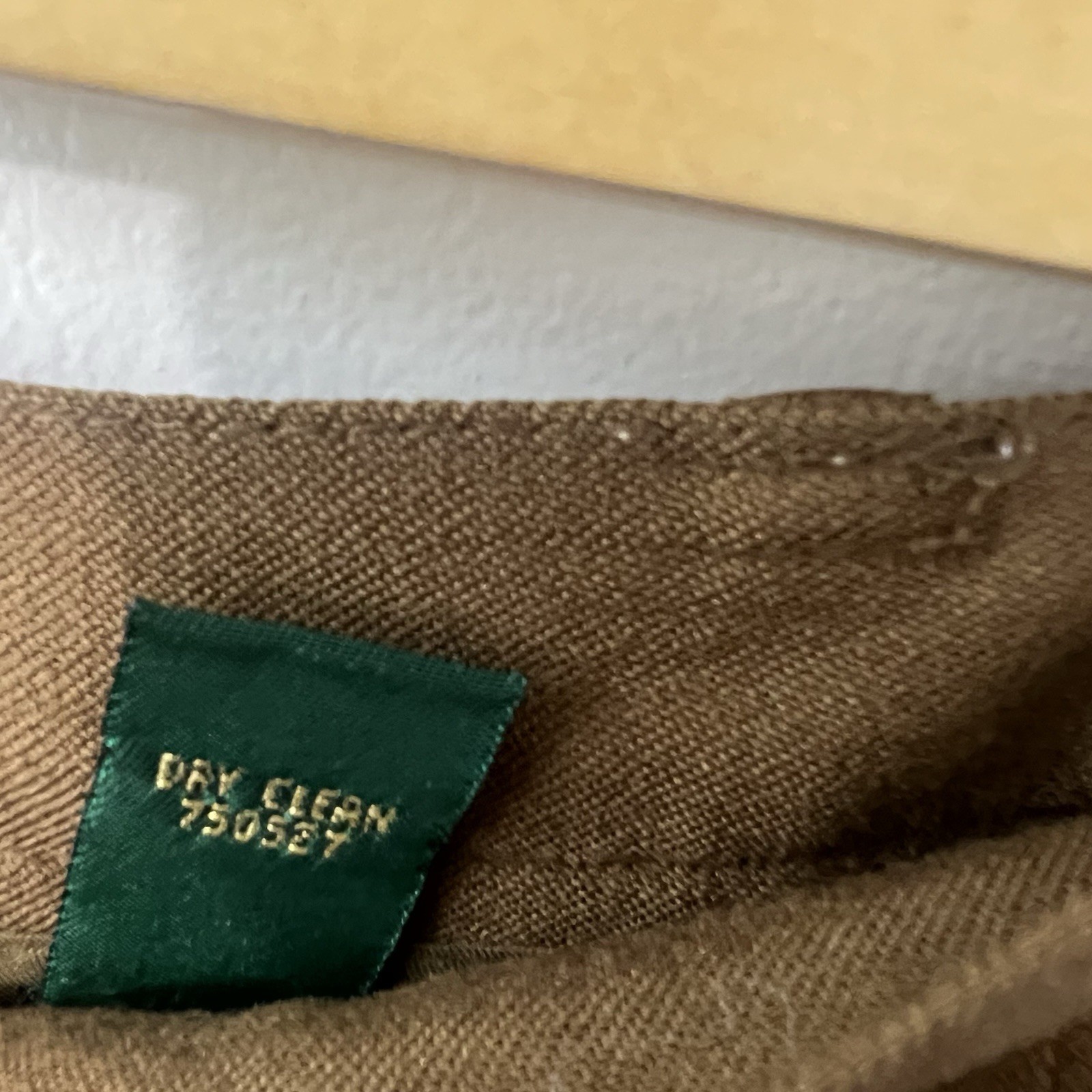 Vintage Embassy Row Pure Wool Dark Academia Pleated Brown Cuffed Trouser 6P