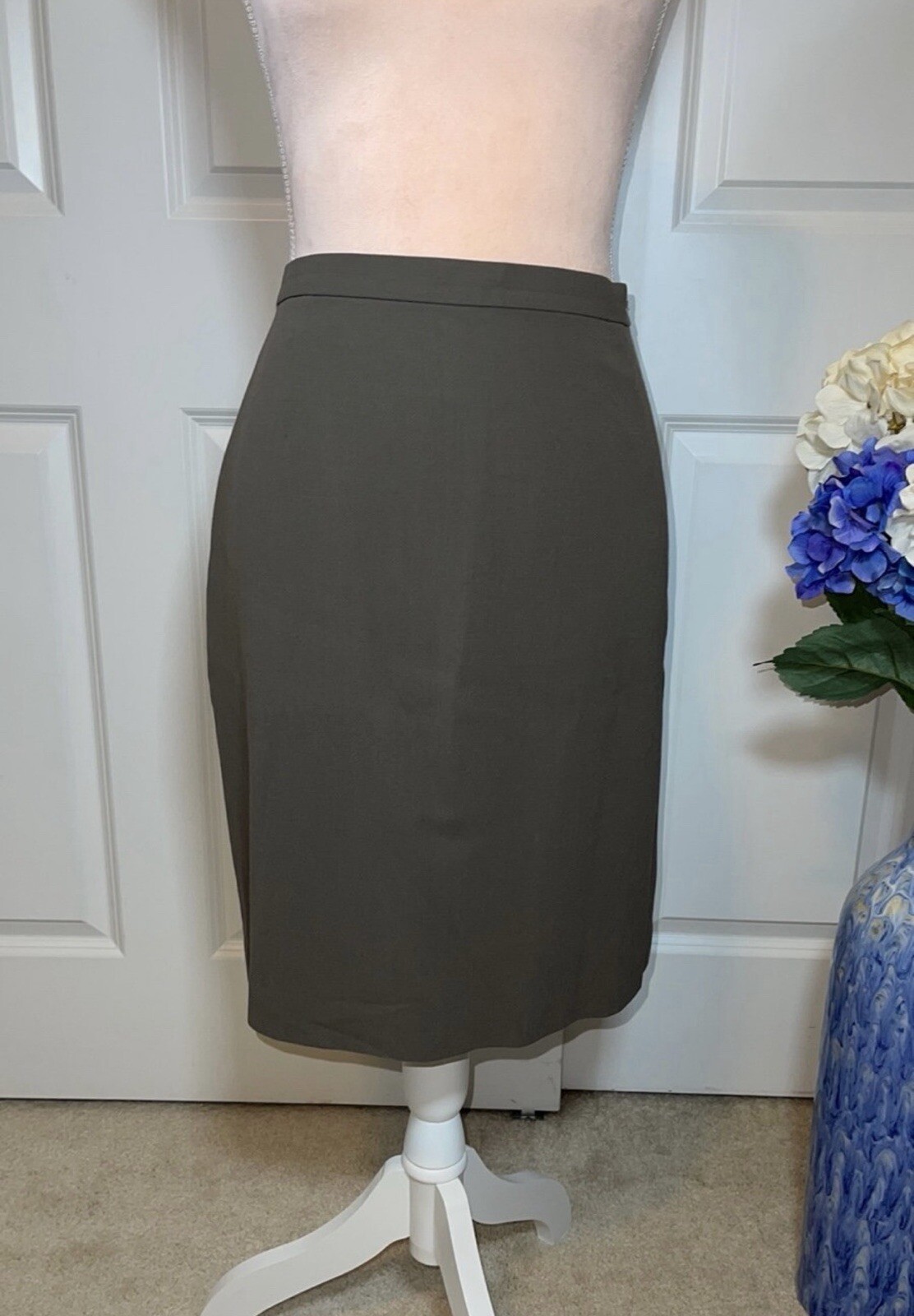 Giorgio Armani Vintage Wool Knee Length Skirt Size US 12 – IT 48 – XL B5