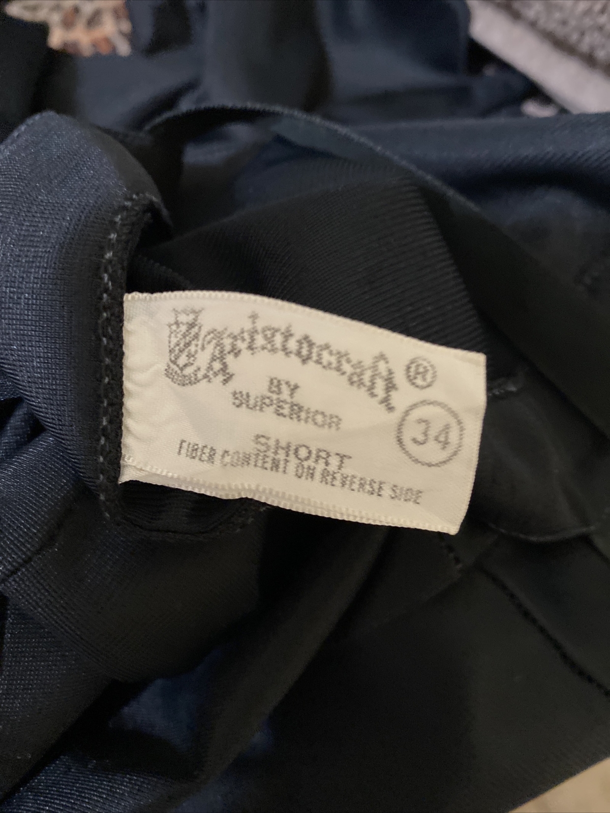 Vintage ARISTOCRAFT Nylon Black Full Slip w/ Scalloped Hem Size 34 Short