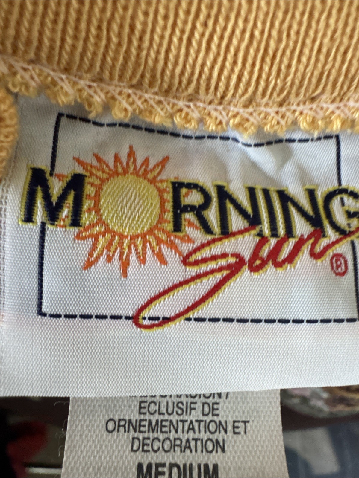 VTG 90s Morning Sun Flowers Fall Brown M Graphic Sweatshirt Granny Cottage Core
