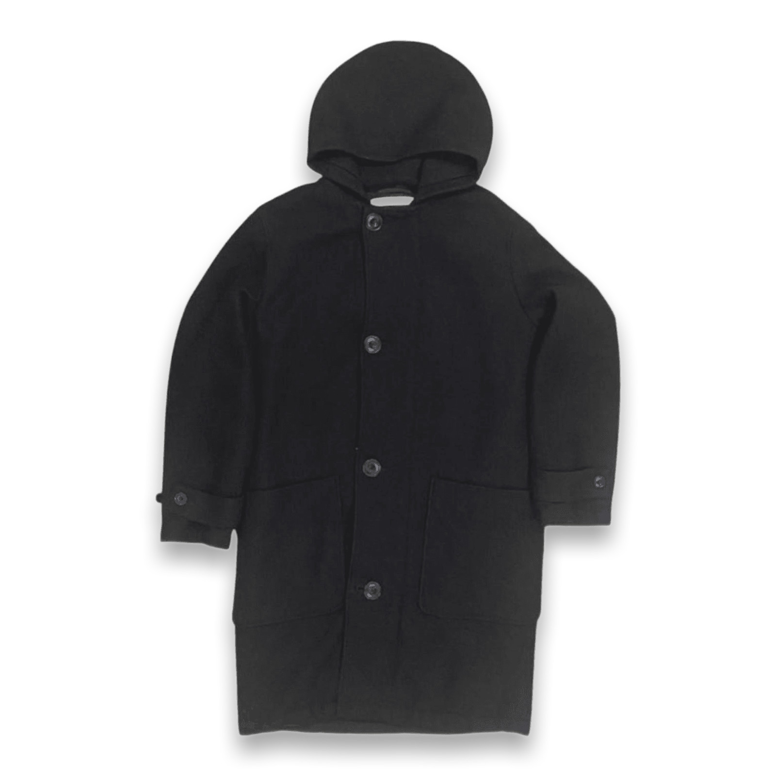 Lemaire X Uniqlo Women’s Wool Blend Hooded Overcoat Black L
