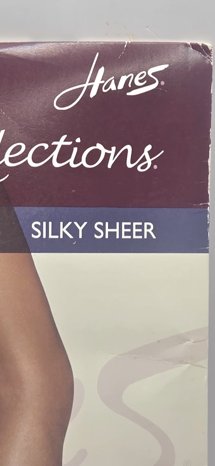 NOS-Hanes Silk Reflections Pantyhose Size CD Control Top Classic Navy Nylons