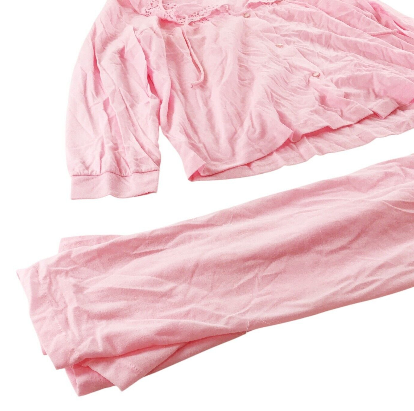 Vintage Gilead Pajamas Womens 40 1960’s Pink Set Top Bottoms Pants Sleep Clothes
