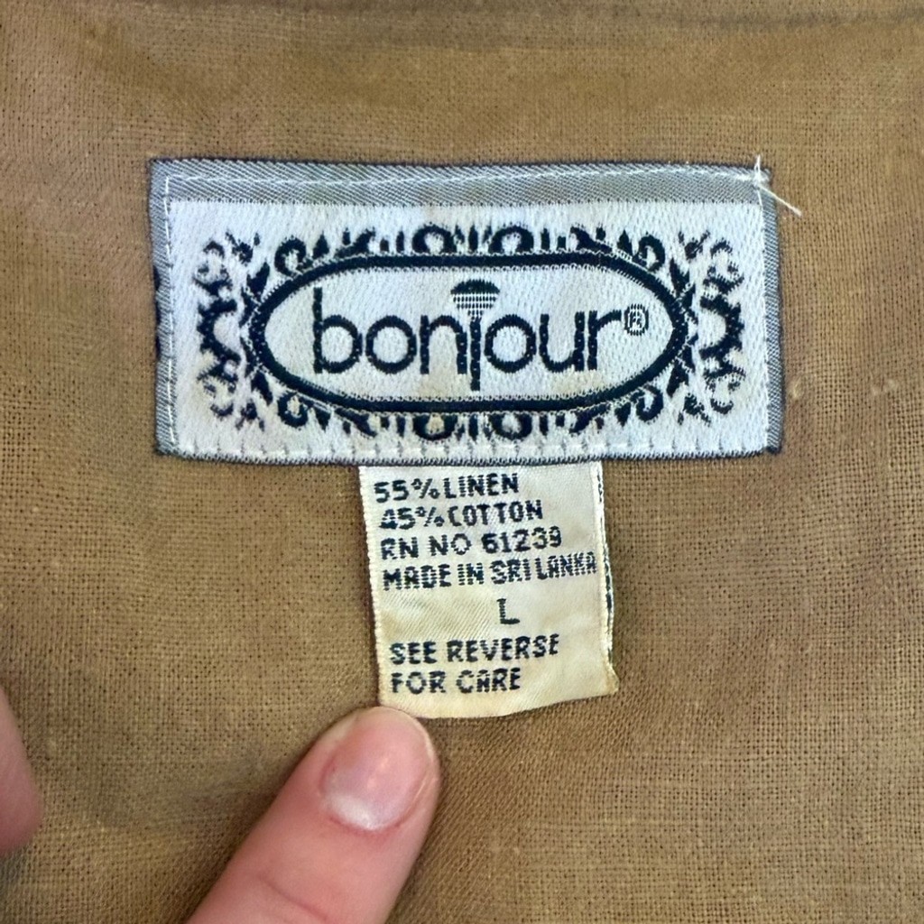 Vintage Bonjour Feather Embellished Blouse Native American Buffalo Western