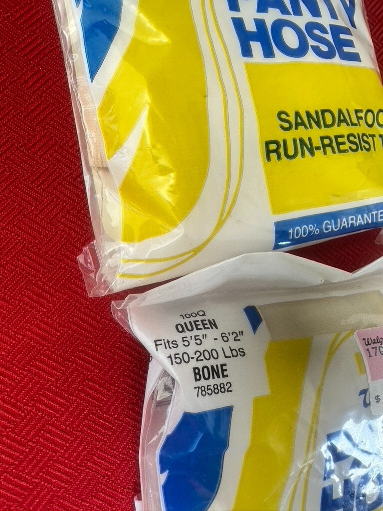 13 LOT Vintage Walgreens Panty Hose 5’5″-6’2″ Bone White Fashion Gift