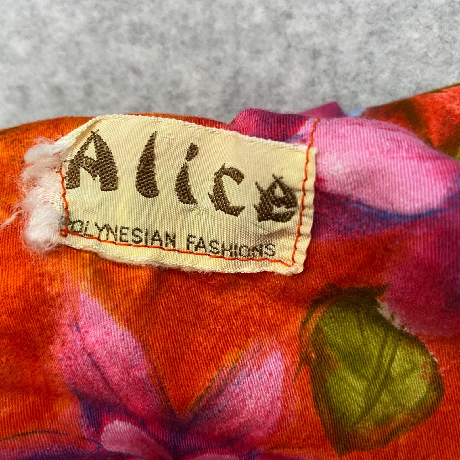 1960s Alice Polynesian Fashions Floral Hawaiian Retro Mod Resort Maxi Waterfall