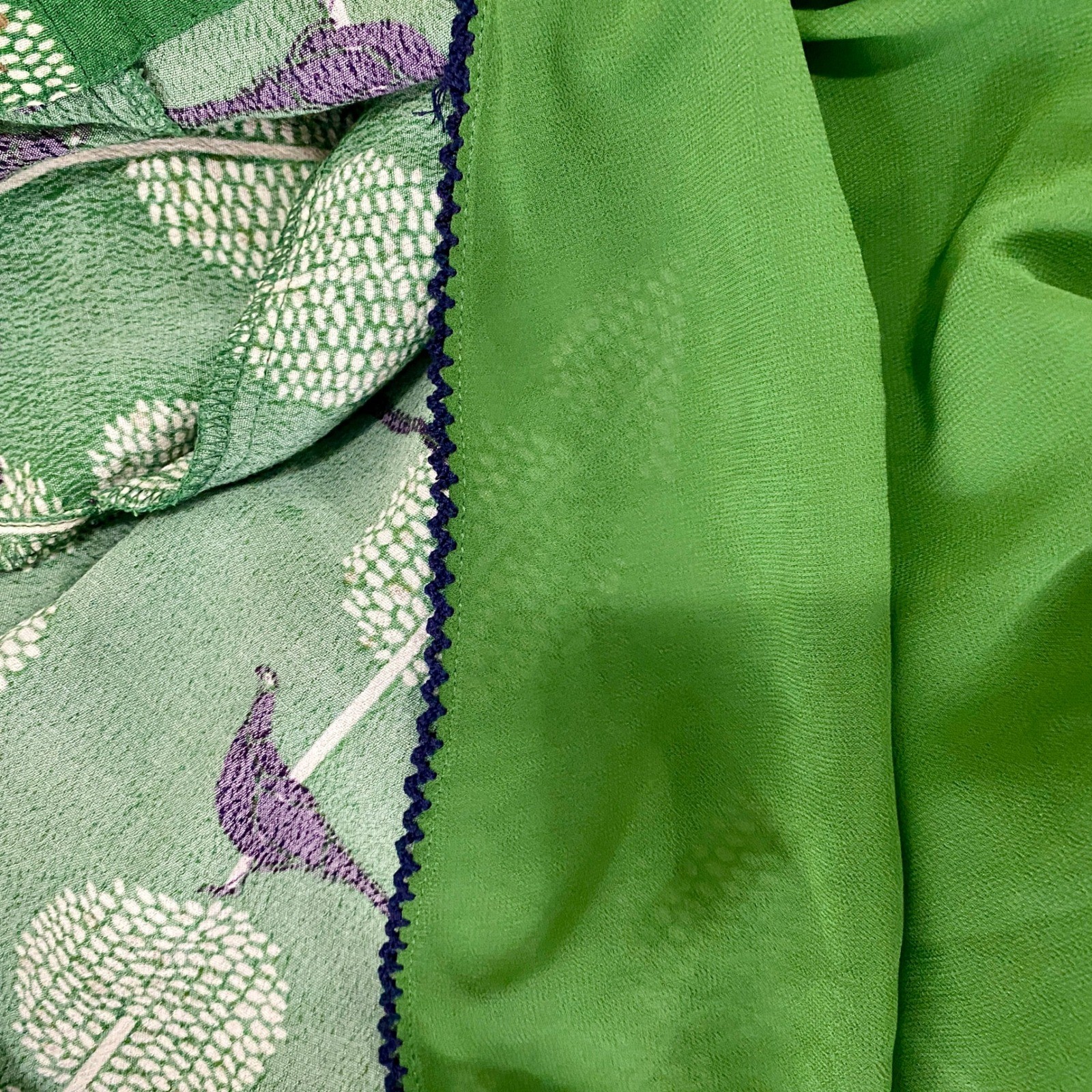 Maeve Anthropologie Green Bird Tree Print Ultra Mini Dress XS Pockets Novelty
