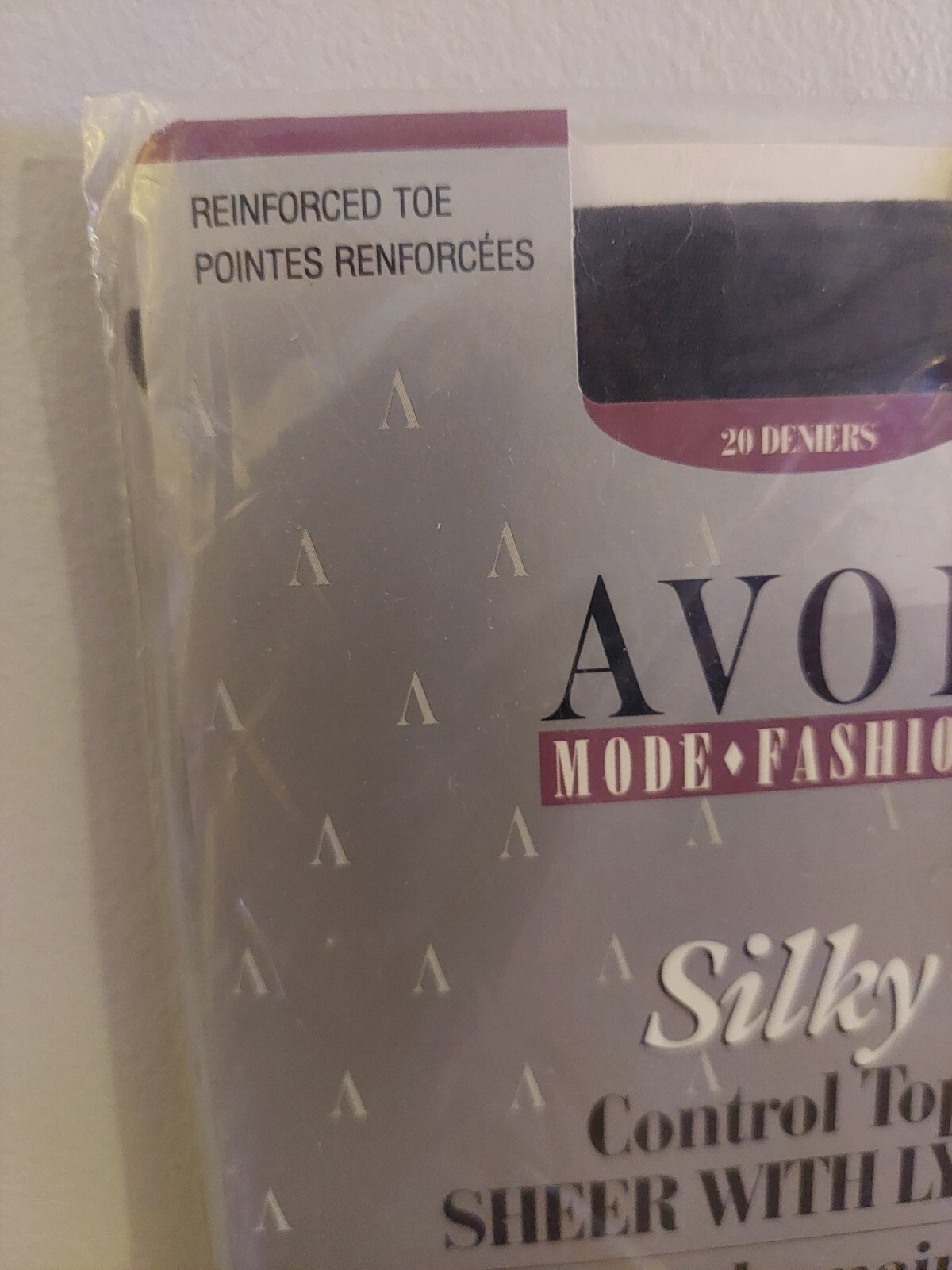 Vintage Pantyhose Avon Fashion Color Charcoal Size C BDR1