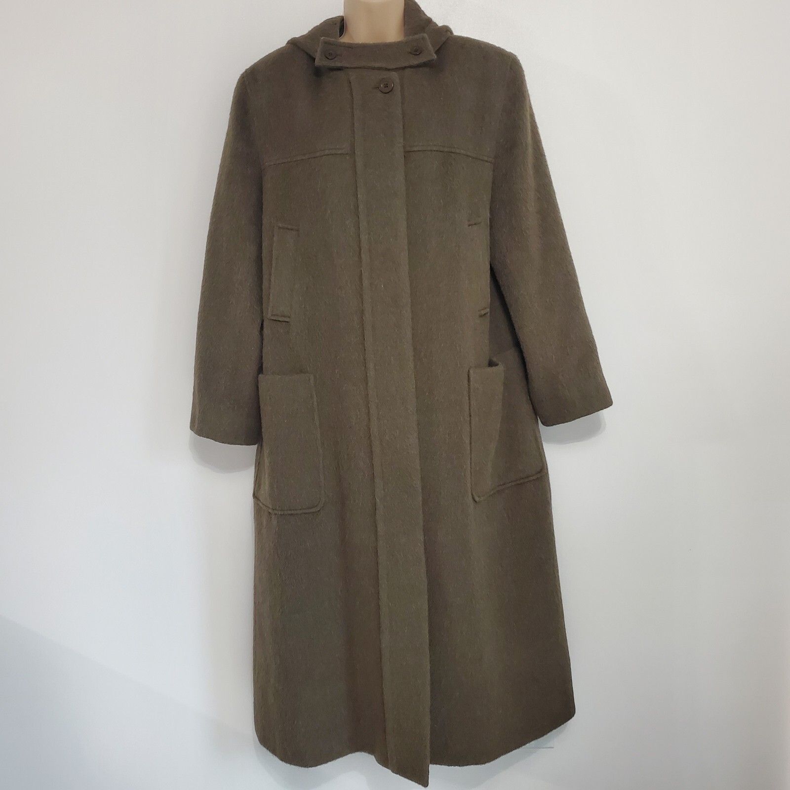 Benard Holtzman Harve Wool Alpaca Long Hooded Coat Unique Hobbit Cloak Vibe