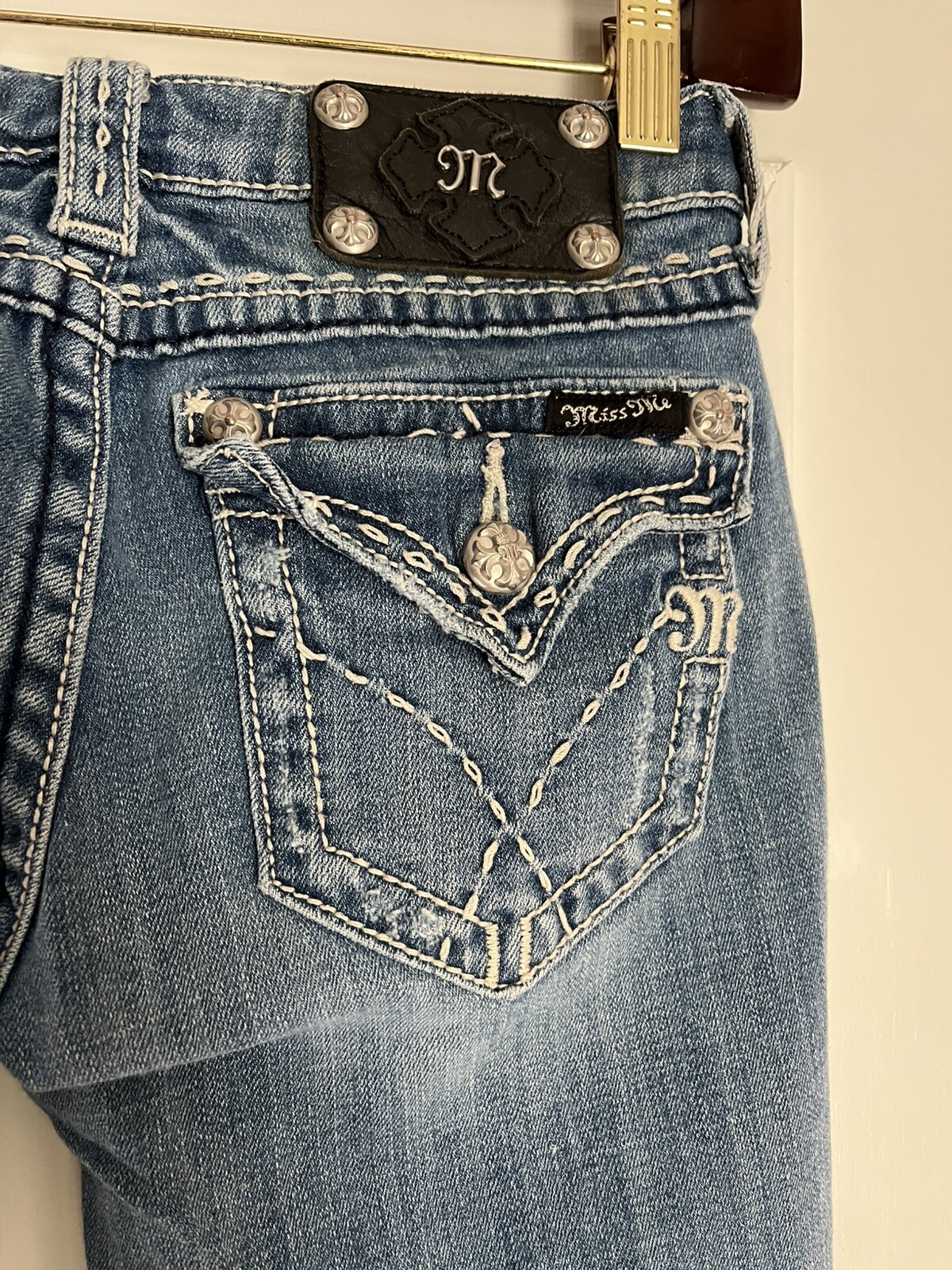Miss Me Denim Boot Jeans Womens Size 27 Style: JPW5069 *Hemmed to 31 ” inseam