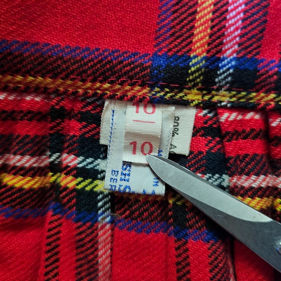 Vtg 80s British Punk Tartan Plaid Accordion Pleated Wool Buckle Wrap Skirt XS/S