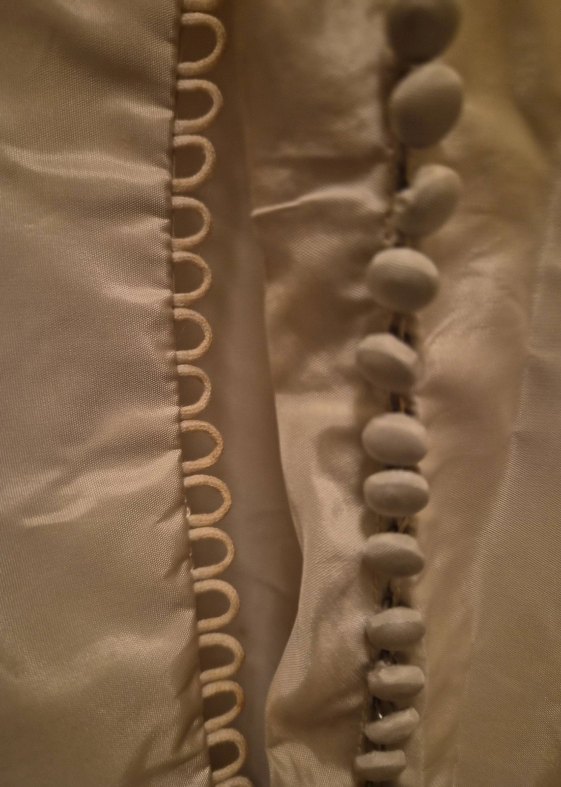 Vintage Two Piece 1950s-1960s B. Altman Co. Cream Wedding Dress