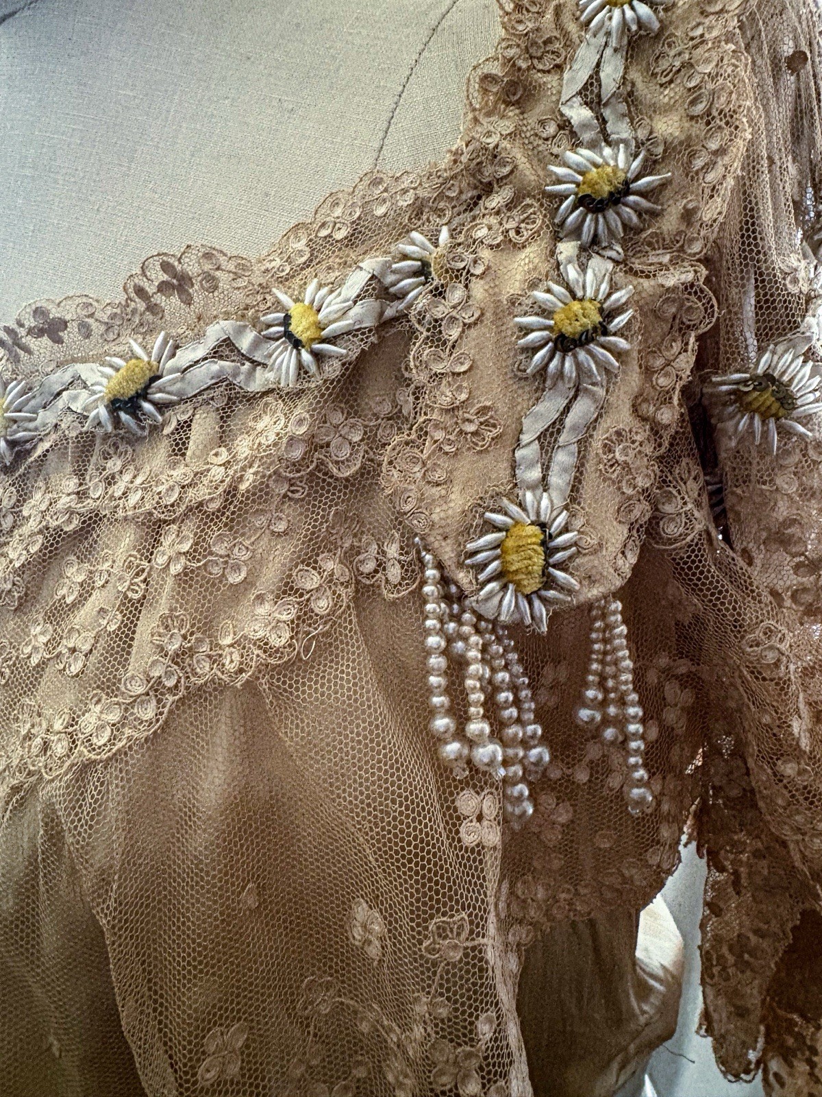 Antique dress bodice Edwardian 1900s Mrs. Donovan NYC – Couture