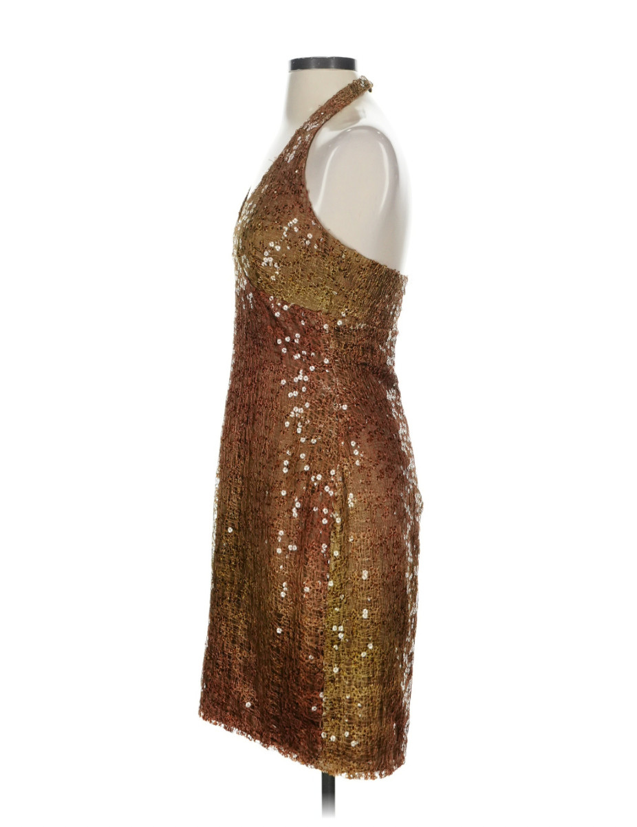 Vintage Kay Unger Sequin Backless Dress