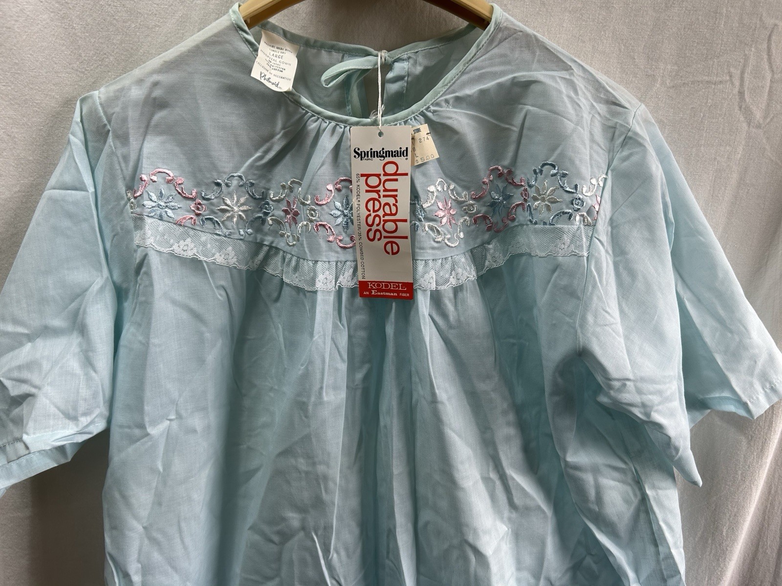Vtg Women’s XL Lingerie Blue Baby Doll By Philmaid Nightie Nightgown NWT c1965