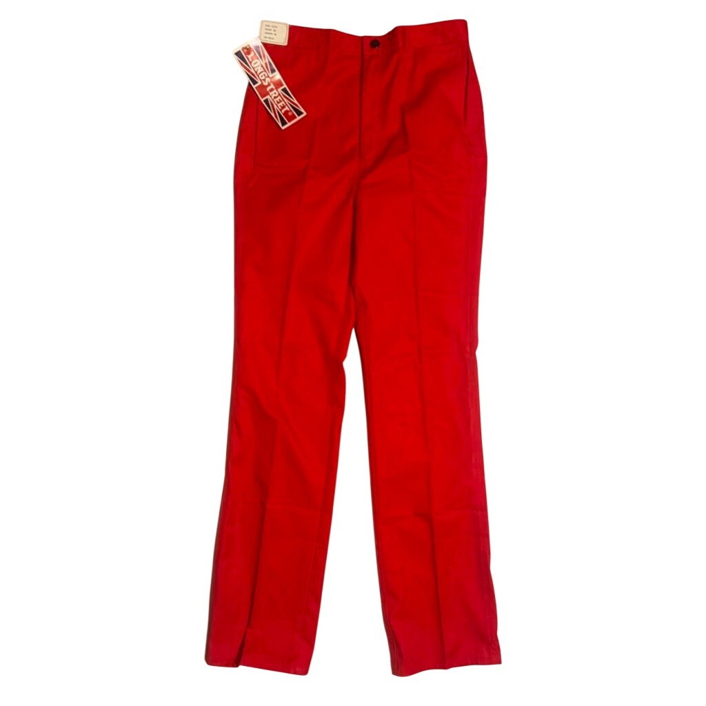 Longstreet Vintage Y2K Red High Waisted Straight Leg Pants Deadstock NWT 13/14