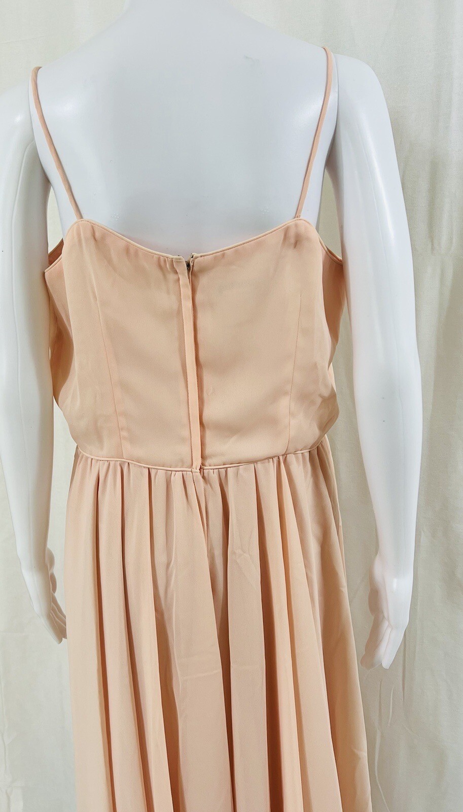 In the Mood Vintage Pink Peach dress And Jacket With White Lace Sz. 16