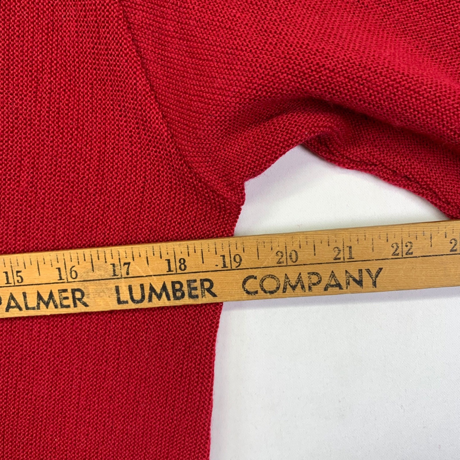 Vintage SXM Penguin Seattle Knitting Mills Cardigan Sweater Medium Wool Red