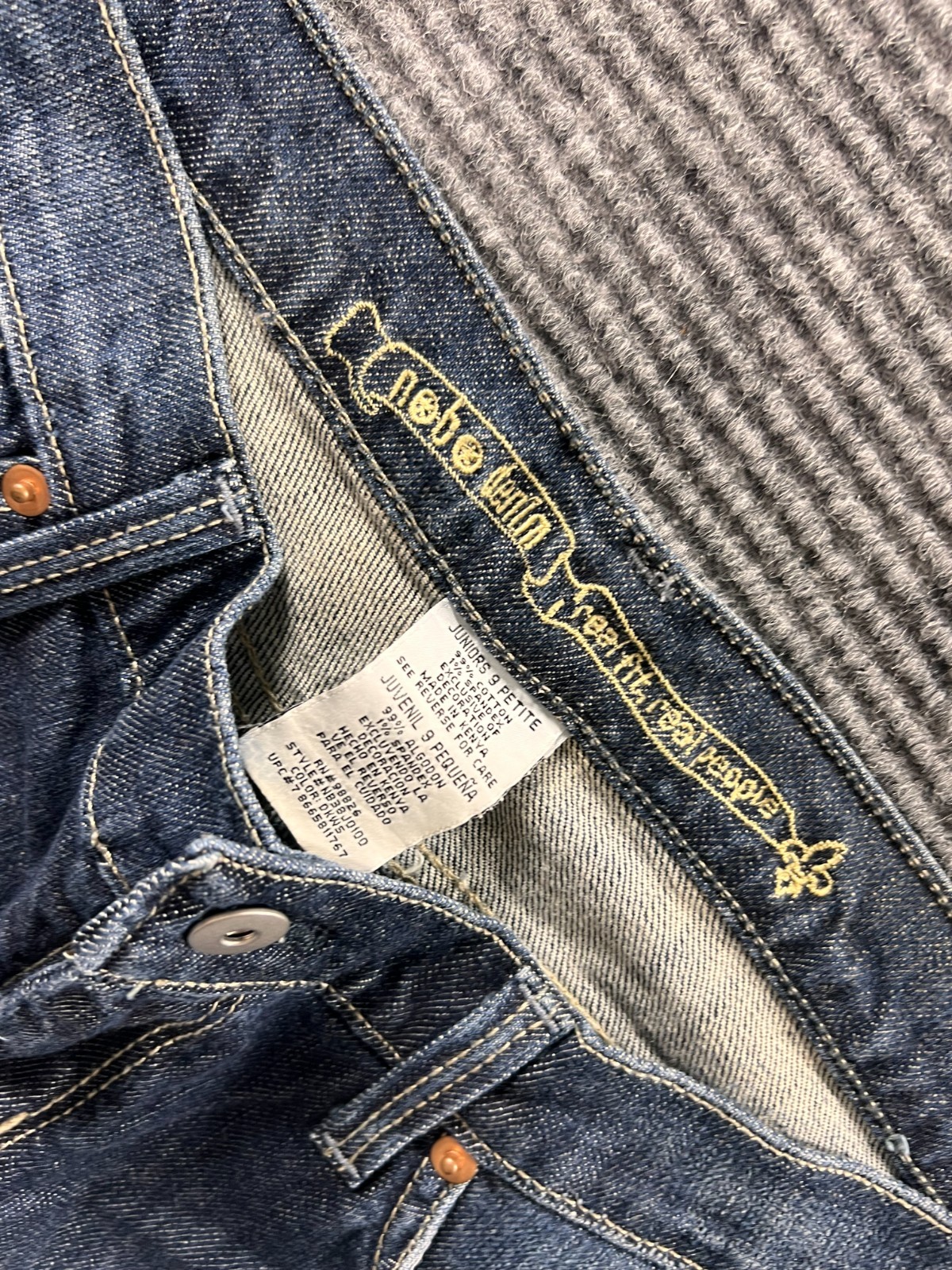 Vintage Mudd Wendi Jeans Juniors 9 Petite Bootcut Dark Wash Y2K