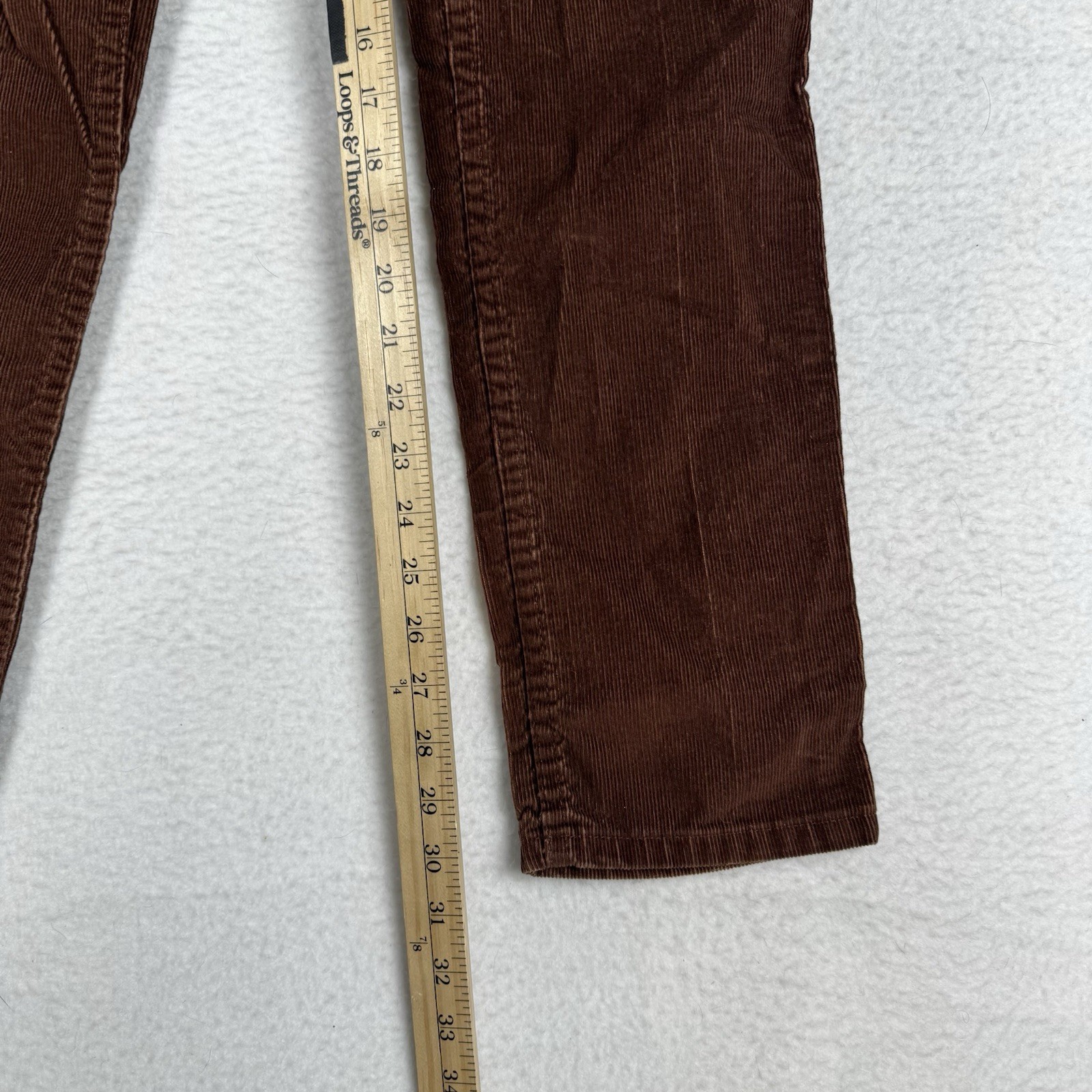 Vintage 80s Levis Womens 5 (~25×30) Brown Corduroy Talon 42 Zip Pants 1985