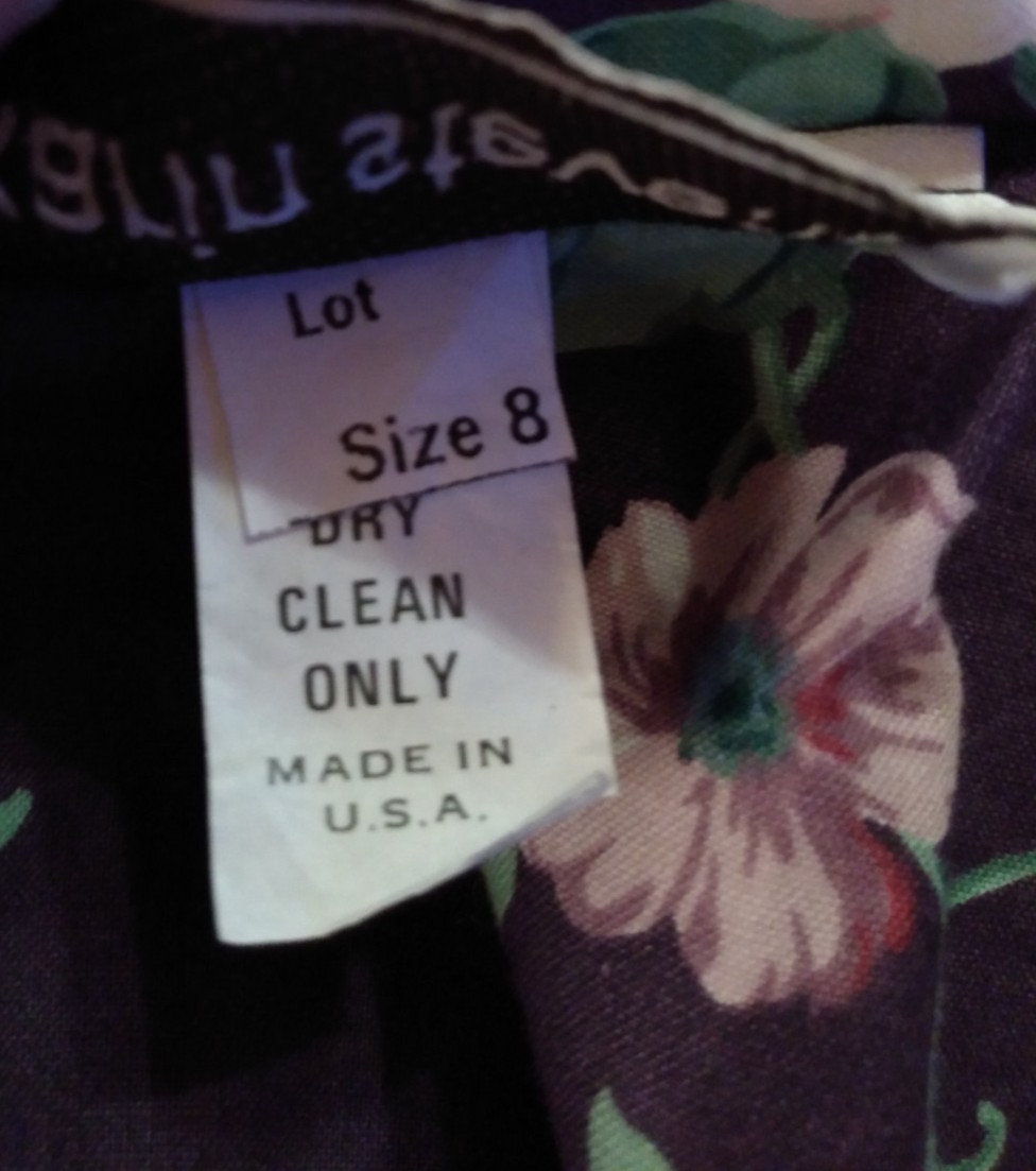 VTG 80s 90s Skirt Set Purple Peplum Floral 1940s Style Cottagecore Retro Size 8