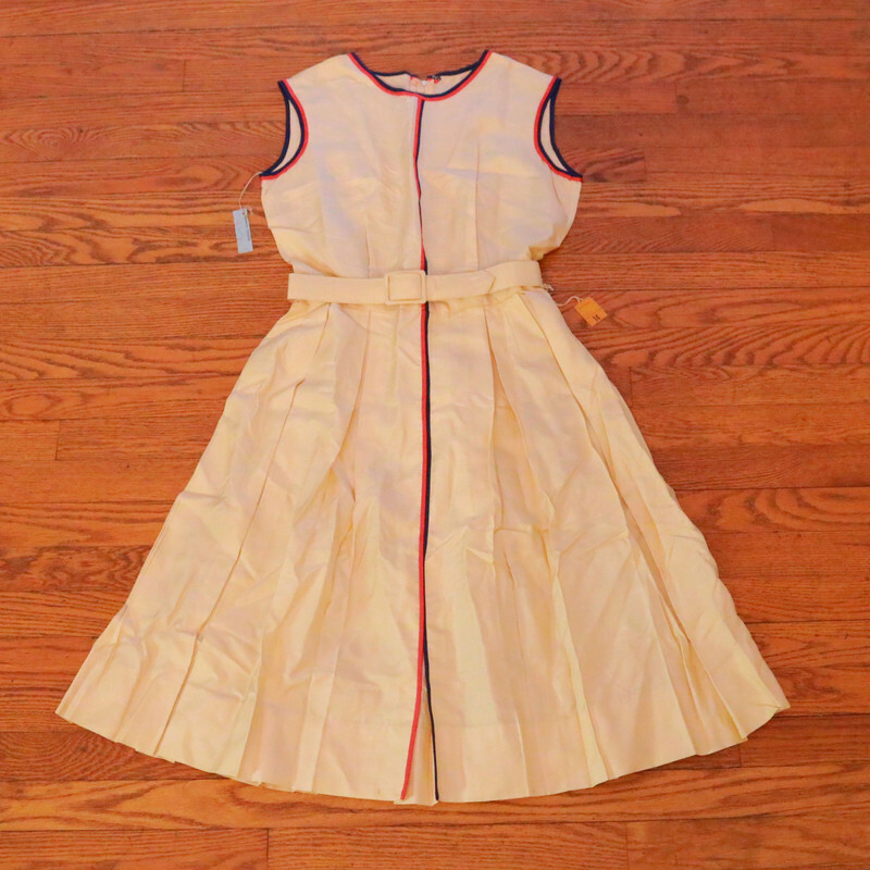 Vintage Dress Raw Silk NORMAN WIATT California MCM modern SMALL Beautiful HJ