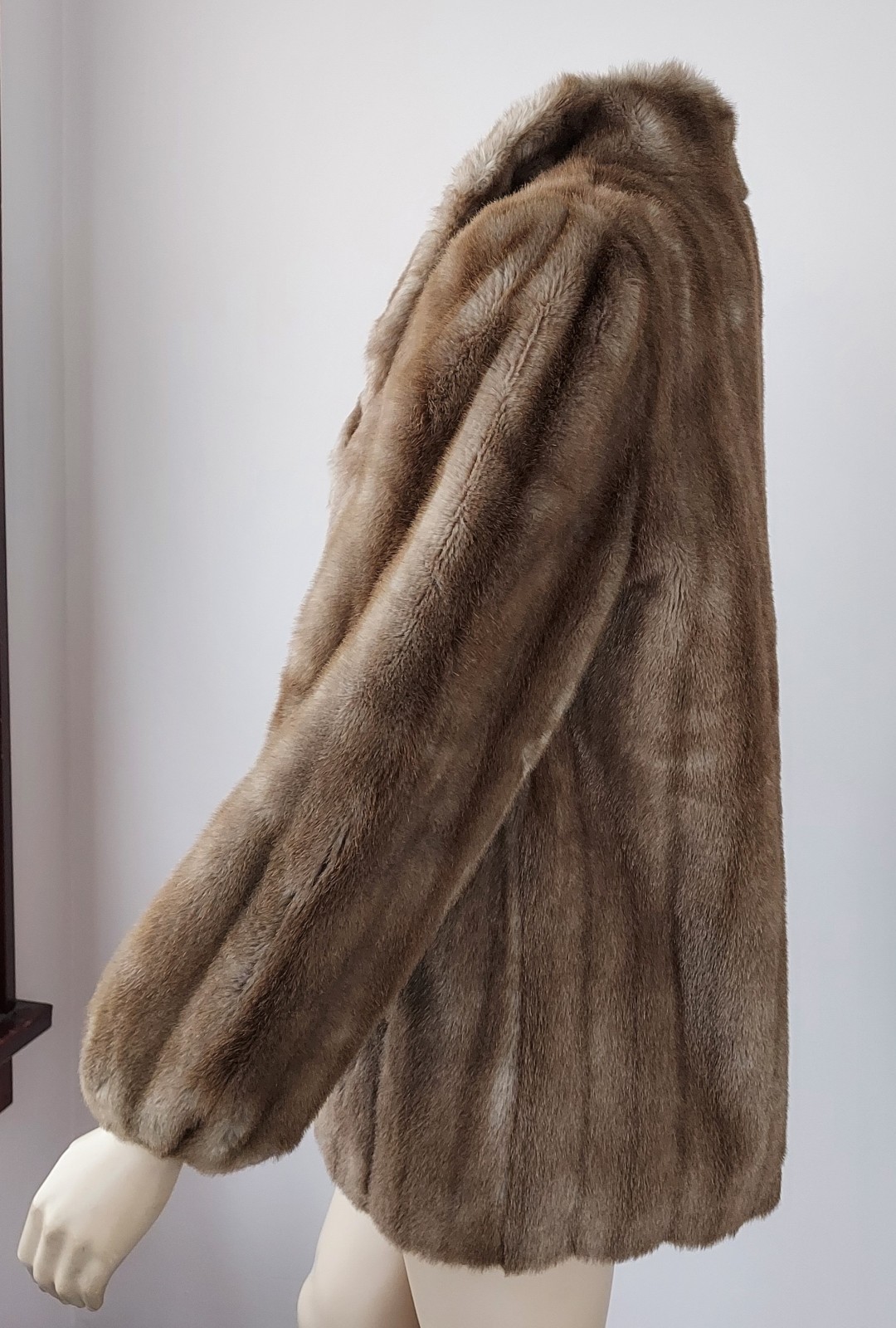 Vintage 60s „Hillmoor NY Tissavel France Faux Fur Mink Coat