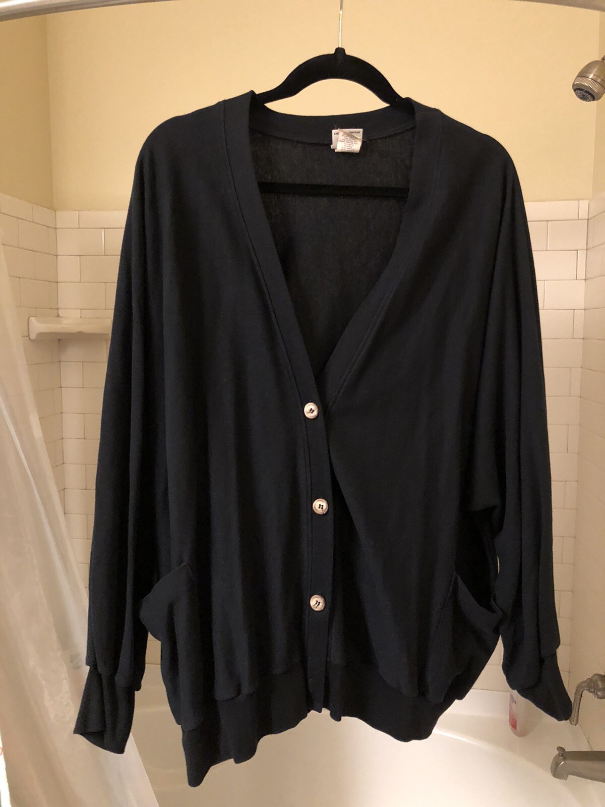 Sloppy Joes Causalwear Black Caridgan One Size Plus Size