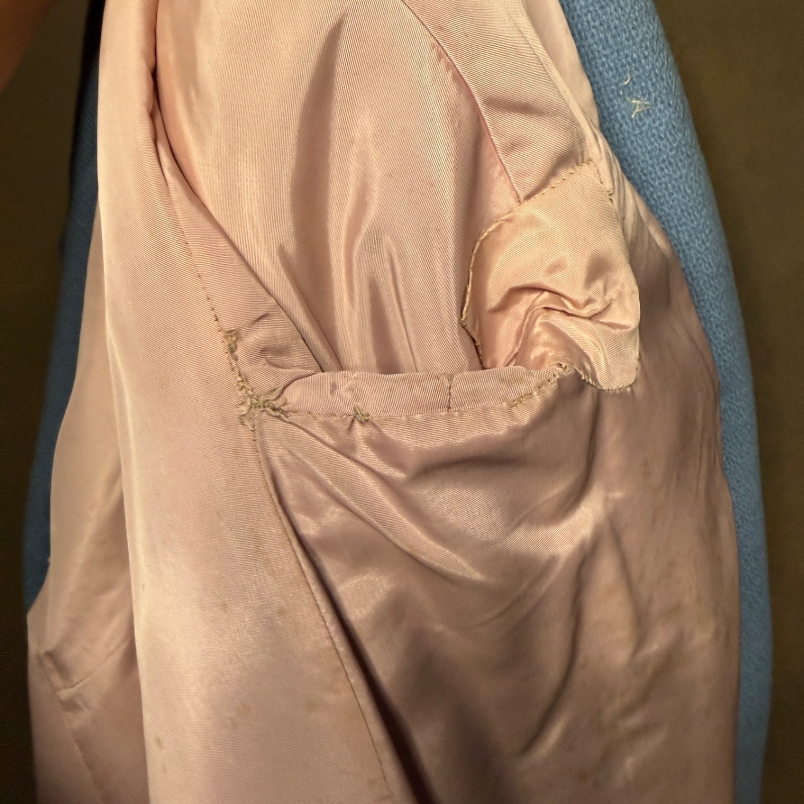 1960s Ransohoff’s San Francisco Bouclé Coat – Light Blue, Vintage Mid-Century