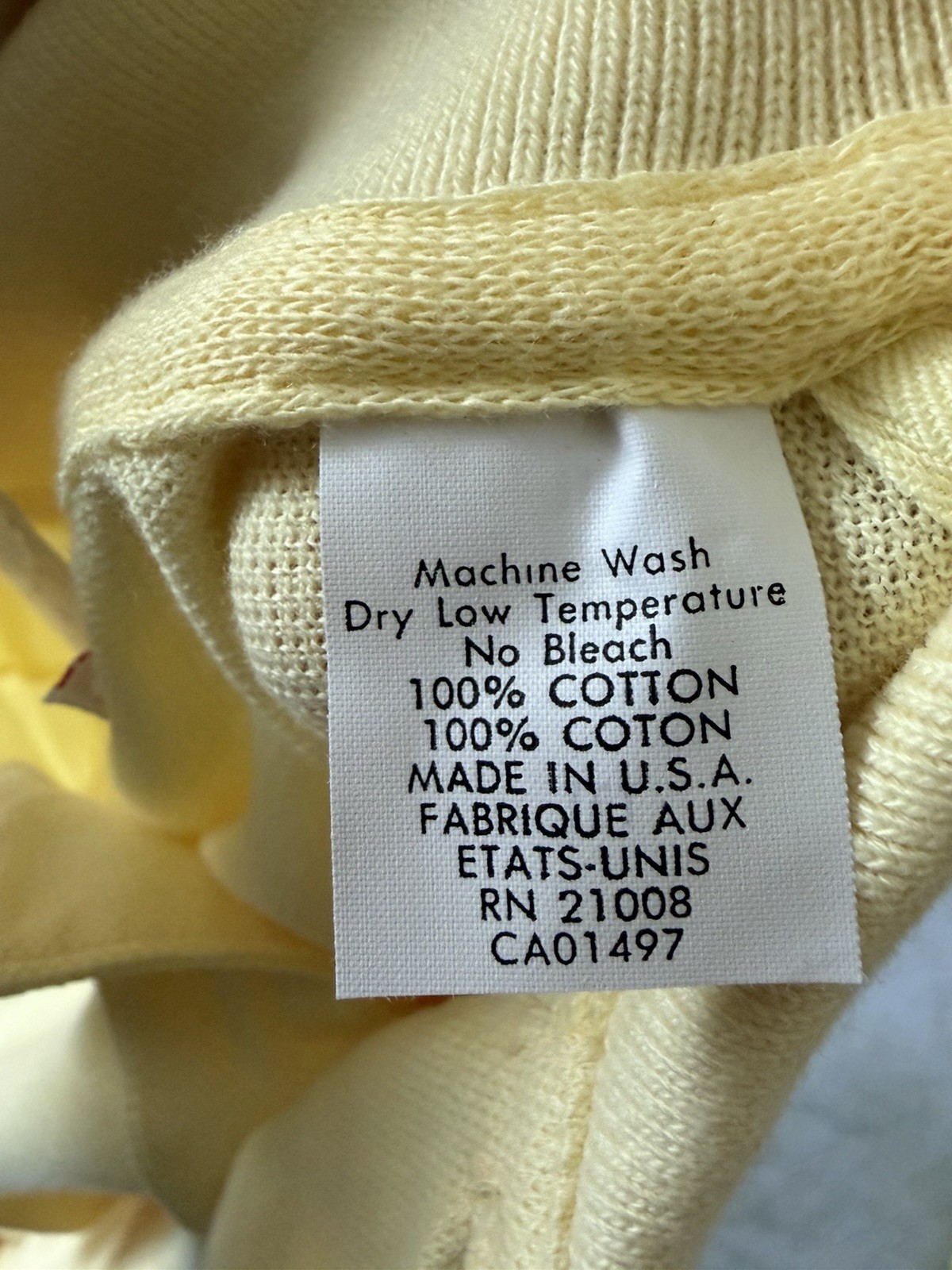 Vintage Izod Lacoste Butter Yellow Womens Polo Shirt Small USA 70s 80s READ