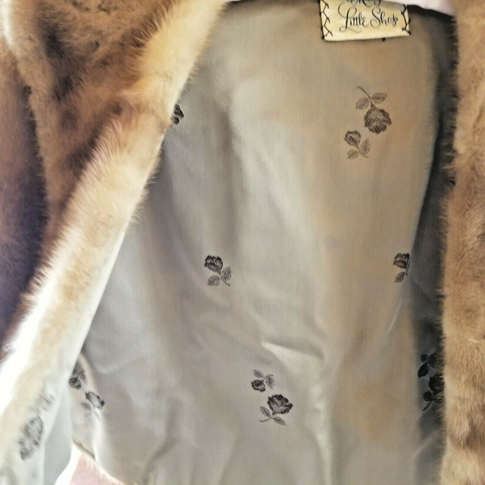 Vintage Mink Stole Cape 1950s 2 Pocket Macy Little Shop