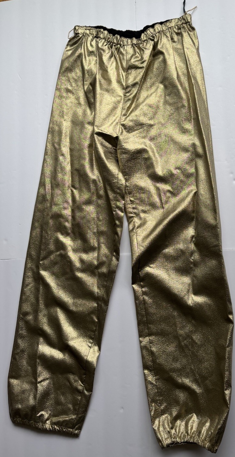 Vintage Malbe Original 2Pc Belted Pant Suit Gold Tank Top & Pants See Note