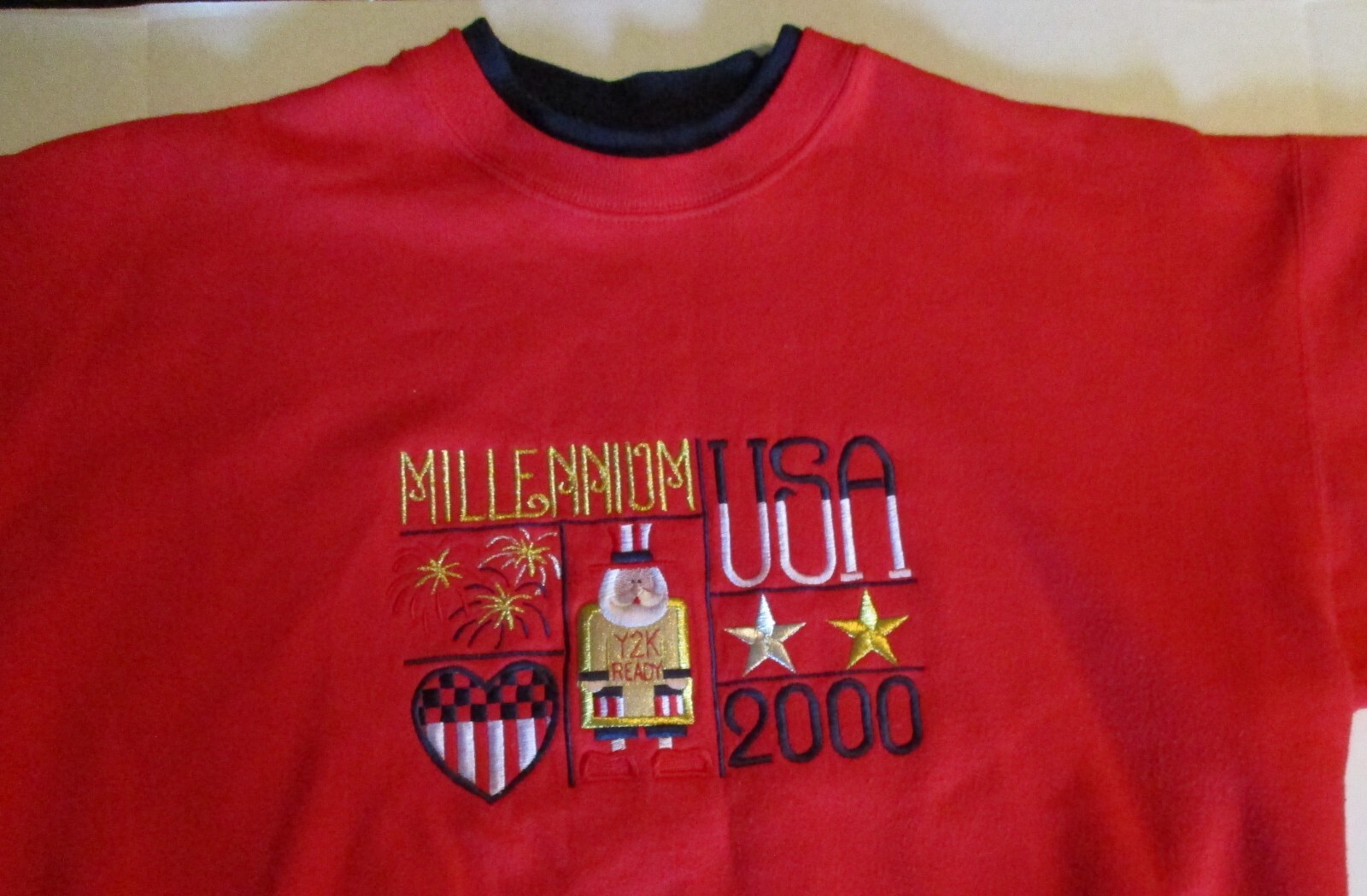 Vintage Y2K Millenium 2000 USA Womens Sweatshirt L Large M&C Energy Sportswear