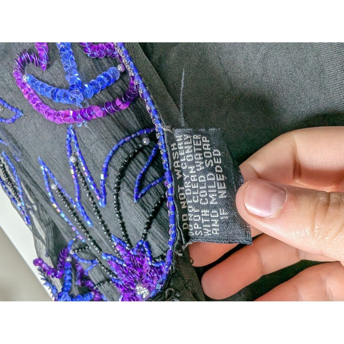 Vintage 90s 100% Silk Beaded Sequin Dress Size 8 Knee Length Glam Fireworks Prom