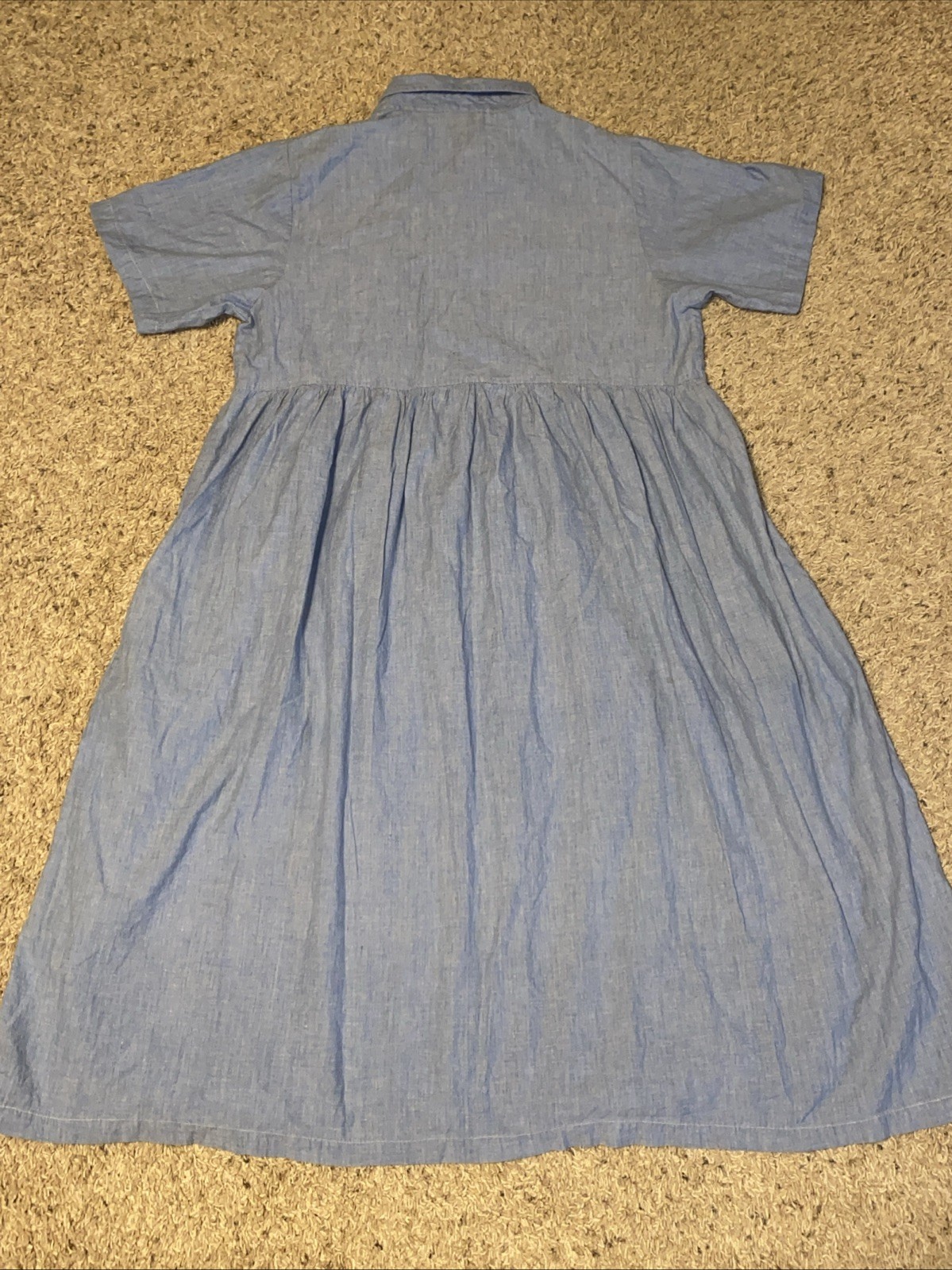 Women’s Vintage 90s Blue Western Cowgirl Embroidered Dress Size Lg Red Hat Boots