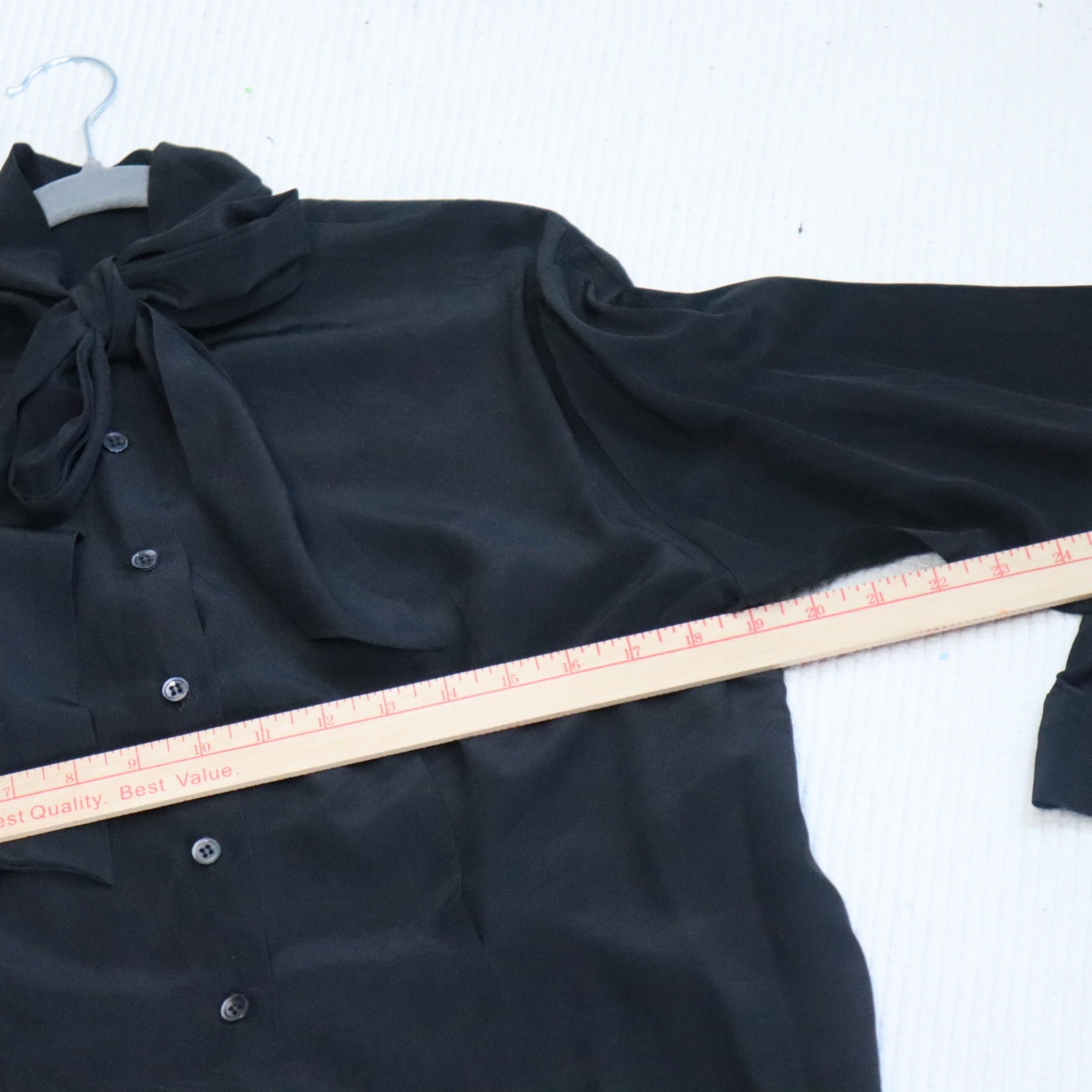 Vintage Jonathan Blake Silk with tie shirt button down the back Size 14