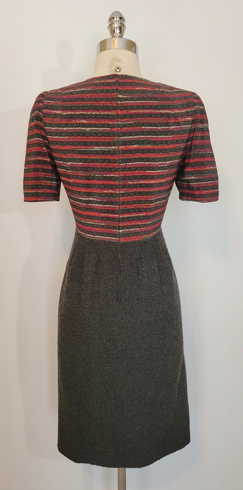 Couture 1960s HARDY AMIES England 2 Pc Dress Jacket Set Suit XS/Small