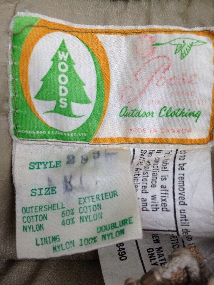 Womens Goose Canada Woods Arctic Down Insulated 283 Puffer Vest M/L Vintage 80s