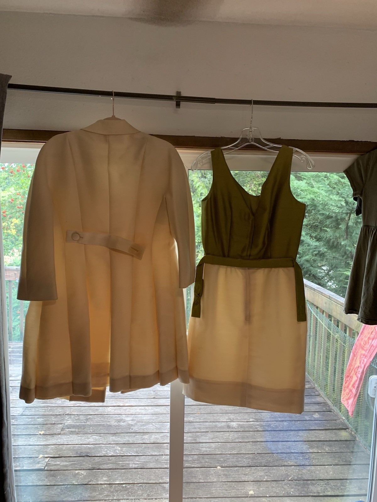 Vintage 1960s Lilli Ann San Francisco Beige Double Breasted Vintage Coat/Dress.