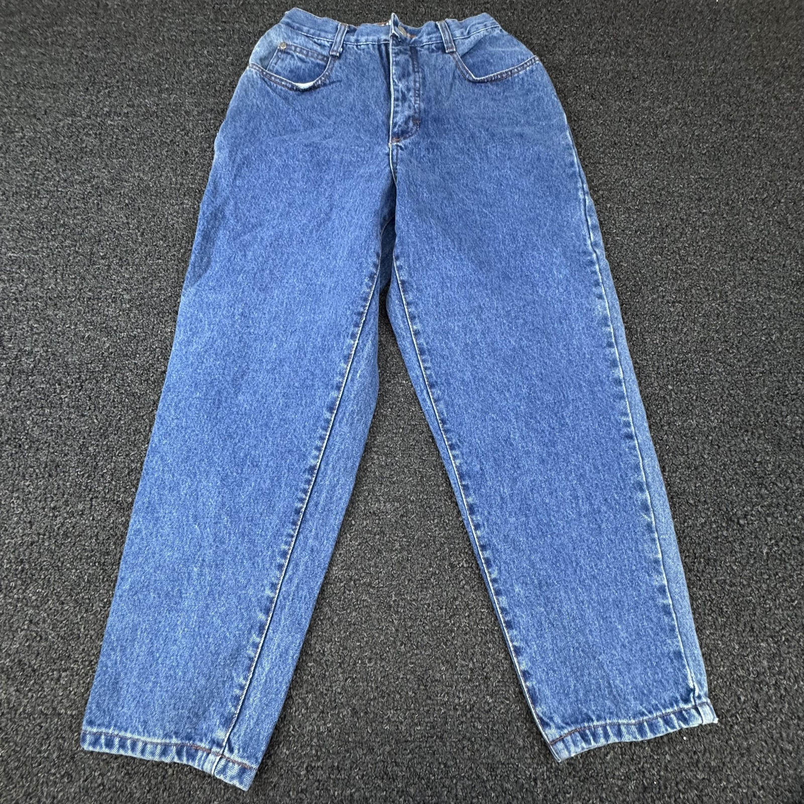 Vintage Gitano Jeans Womens 12 Short Blue Denim High Rise Tapered Mom 90s Pants