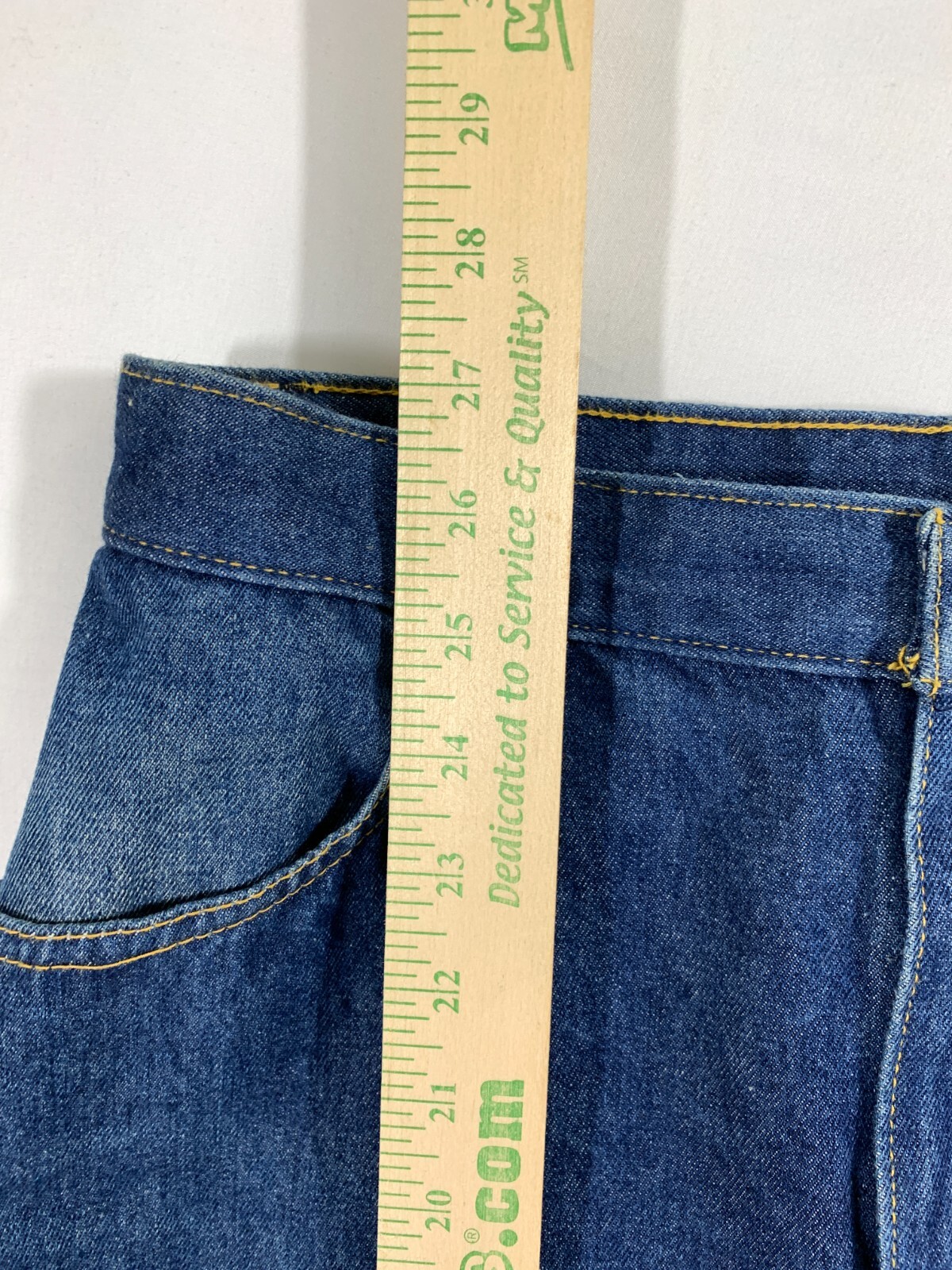 Vintage 80s CHERYL TIEGS Jeans Denim Midi Skirt Missy 14 (28″ Waist)